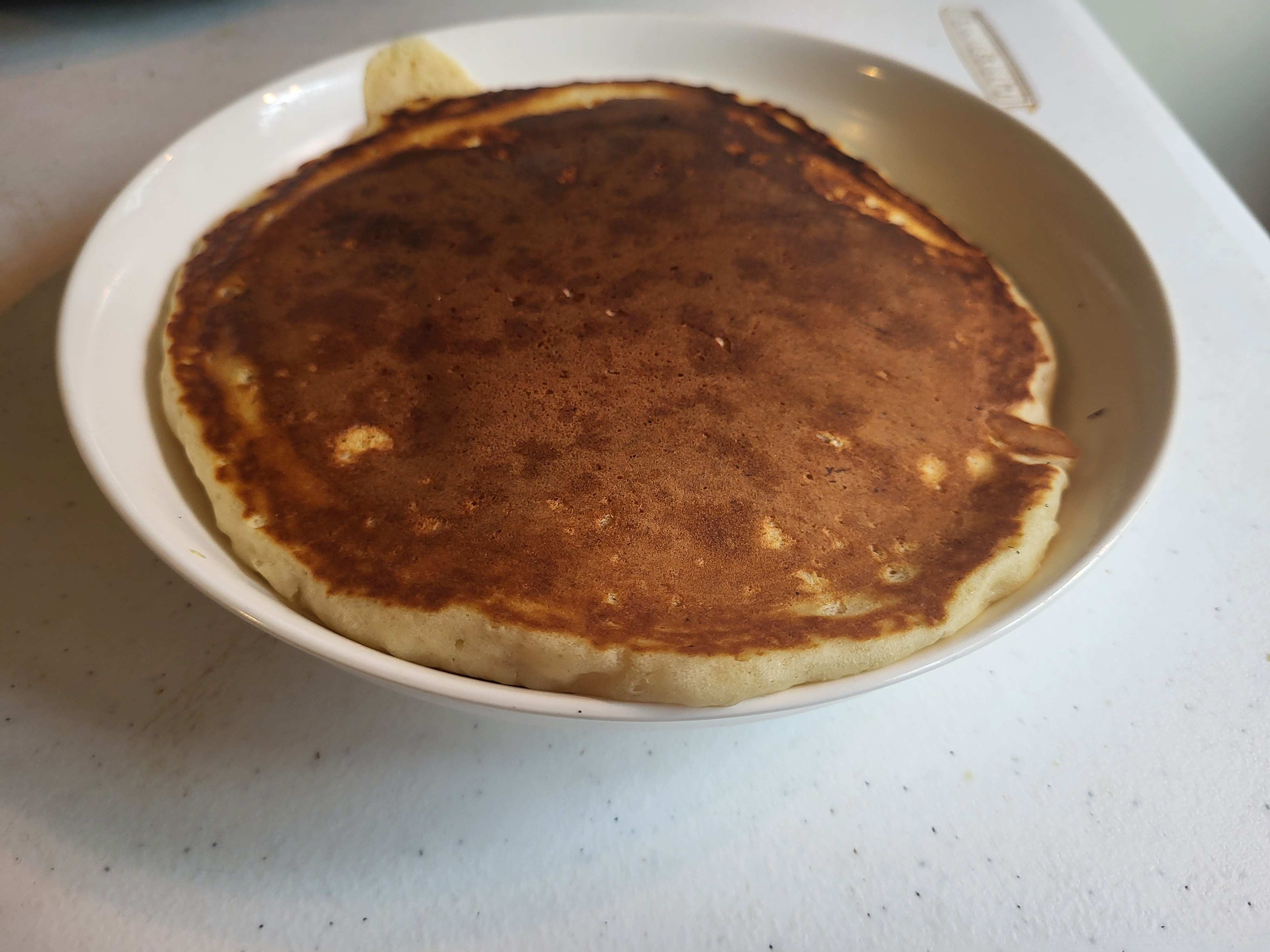 Whole but burnt pancake